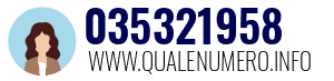 Numero di telefono 035321958 035321958