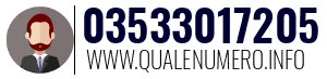 Numero di telefono 03533017205 03533017205