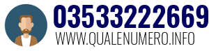 Numero di telefono 03533222669 03533222669