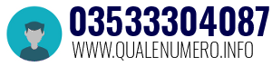 Numero di telefono 03533304087 03533304087
