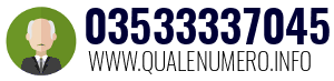 Numero di telefono 03533337045 03533337045