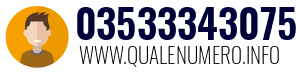 Numero di telefono 03533343075 03533343075