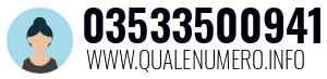 Numero di telefono 03533500941 03533500941