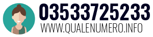 Numero di telefono 03533725233 03533725233