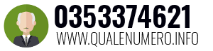 Numero di telefono 0353374621 0353374621