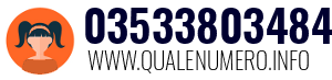 Numero di telefono 03533803484 03533803484