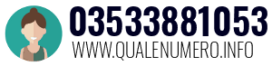 Numero di telefono 03533881053 03533881053