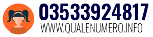 Numero di telefono 03533924817 03533924817