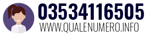 Numero di telefono 03534116505 03534116505