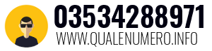 Numero di telefono 03534288971 03534288971