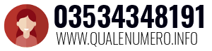Numero di telefono 03534348191 03534348191