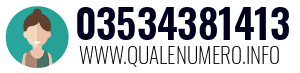 Numero di telefono 03534381413 03534381413