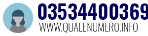 Numero di telefono 03534400369 03534400369