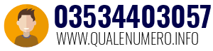 Numero di telefono 03534403057 03534403057