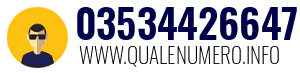 Numero di telefono 03534426647 03534426647