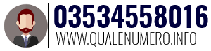 Numero di telefono 03534558016 03534558016