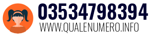 Numero di telefono 03534798394 03534798394