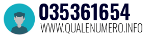 Numero di telefono 035361654 035361654