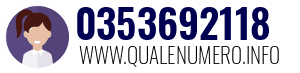 Numero di telefono 0353692118 0353692118