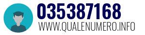 Numero di telefono 035387168 035387168