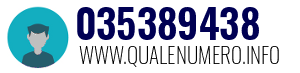 Numero di telefono 035389438 035389438