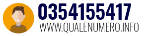 Numero di telefono 0354155417 0354155417