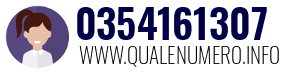 Numero di telefono 0354161307 0354161307