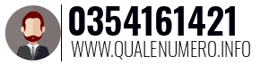 Numero di telefono 0354161421 0354161421