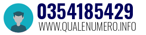 Numero di telefono 0354185429 0354185429