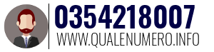 Numero di telefono 0354218007 0354218007