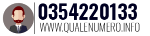 Numero di telefono 0354220133 0354220133