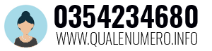 Numero di telefono 0354234680 0354234680