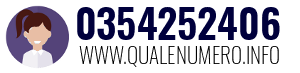 Numero di telefono 0354252406 0354252406