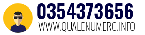 Numero di telefono 0354373656 0354373656