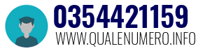 Numero di telefono 0354421159 0354421159