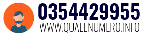 Numero di telefono 0354429955 0354429955