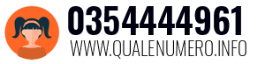 Numero di telefono 0354444961 0354444961