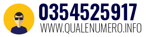 Numero di telefono 0354525917 0354525917