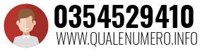 Numero di telefono 0354529410 0354529410