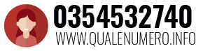 Numero di telefono 0354532740 0354532740