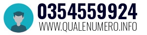 Numero di telefono 0354559924 0354559924