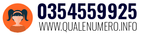 Numero di telefono 0354559925 0354559925