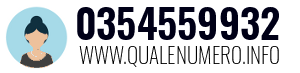 Numero di telefono 0354559932 0354559932