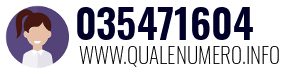 Numero di telefono 035471604 035471604