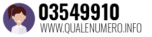 Numero di telefono 03549910 03549910