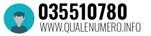 Numero di telefono 035510780 035510780