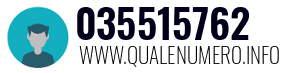 Numero di telefono 035515762 035515762
