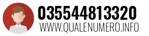 Numero di telefono 035544813320 035544813320