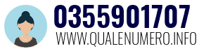 Numero di telefono 0355901707 0355901707