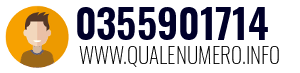 Numero di telefono 0355901714 0355901714